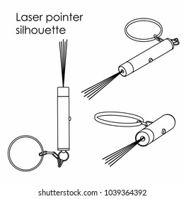 Laser pointer silhouette