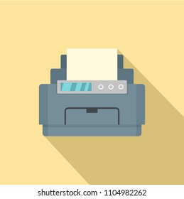 Laser printer icon. Flat illustration of laser printer vector icon for web design