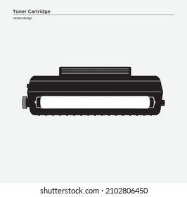 Laser Printer Toner Cartridge, Vector Illustration