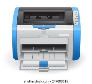 Laser printer, printer in vector, computer peripherals, office equipment 
