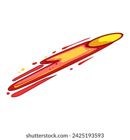 Laserprojektil Spiel Cartoon. Gewehrfeuer, Strahl Schuss, Energie Licht Laser Projektil Spiel Zeichen. Isolierte Symbol Vektor-Illustration