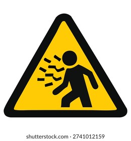 Laser Radiation Warning Sign Vector
