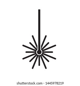laser ray icon- vector illustration
