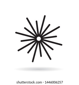 laser ray icon- vector illustration