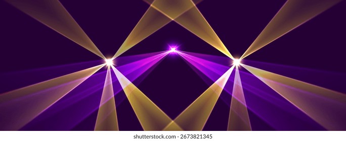 Laser rays or beams, glowing neon lines, bright futuristic background