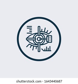 Laser surgery icon vector from bioengineering collection. 