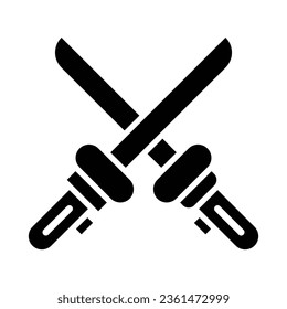 Laser Sword Vector Glyph Icon For Personal And Commercial Use.

