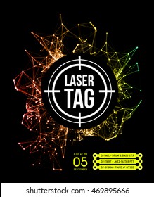 Laser tag with target