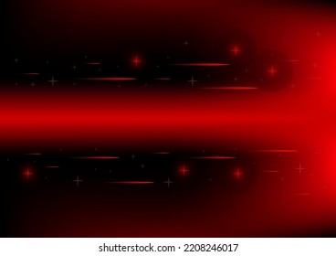 Laser technology background. Abstract glow red laser beams on black background. Vector illustration.