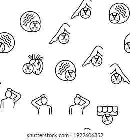 Ilustración de líneas delgadas del vector de servicio de terapia láser