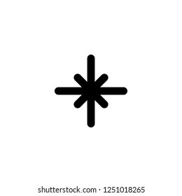 laser vector icon. laser sign on white background. laser icon for web and app