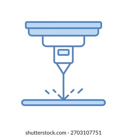 Icono de Vector láser ilustración de stock