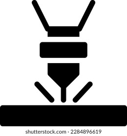 laser Vector illustration on a transparent background. Premium quality symmbols. Glyphs vector icons for concept and graphic design. 
