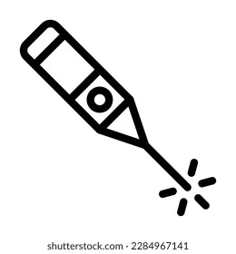 Laser Vector Line Icon Design