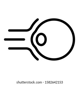 Laser vision correction icon. Outline laser vision correction vector icon for web design isolated on white background