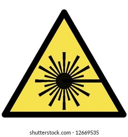 Laser Warning Sign Stock Vector (Royalty Free) 12669535 | Shutterstock