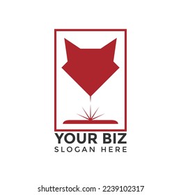 Laser Welding Fox Logo template