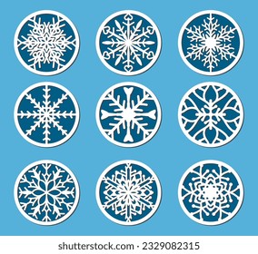 Laser-Cut mandala coaster design. coaster design set