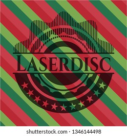 Laserdisc christmas colors emblem.