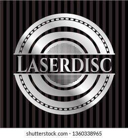 Laserdisc silver badge or emblem