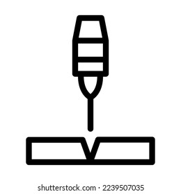 Diseño de iconos de la línea del vector Lasers