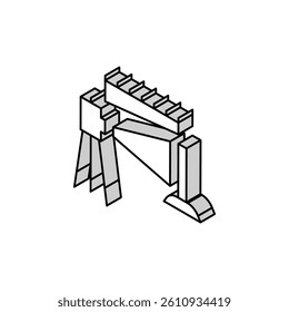 laset level isometric icon vector. laset level sign. isolated symbol illustration