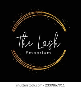 the lash emporium Logo design vector template