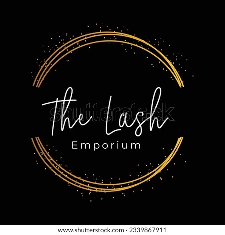 the lash emporium Logo design vector template