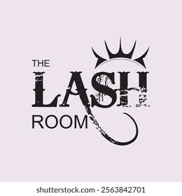 Lash logo desingn simple concept Premium Vector