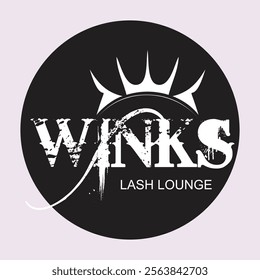 Lash logo desingn simple concept Premium Vector