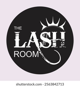 Lash logo desingn simple concept Premium Vector