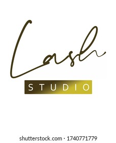 Lash Studio Logo Desing Vector