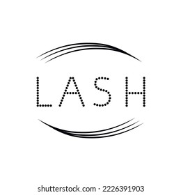 Lashes artist logo. Beauty salon concept. Lash studio logotype. Cosmetic, mascara, make up, beauty procedure, spa.