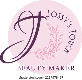 lashes and brows maker logo vector