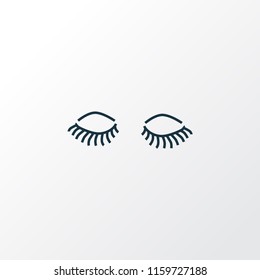 Lashes icon line symbol. Premium quality isolated eyelash element in trendy style.