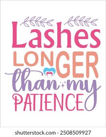 LONGER than my PATIENCE Lustige Zitate T-Shirt Design, Sarkasmus-Paket, Sarkastisches Paket, Sarkastische Sprüche-Paket, Sarkastische Zitate, Silhouette, Cri-cute