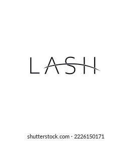 Lashes studio logo. Beauty salon concept. Lash artist logotype. Cosmetic, mascara, make up, beauty procedure, spa.