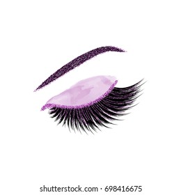 Lashes vector illustration 