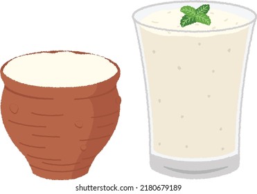 Lassi is a drink that is popular in South Asian regions such as India, and is made based on yogurt.