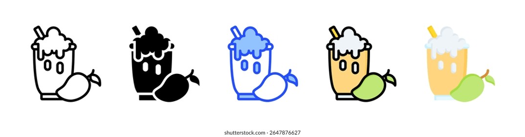 Lassi Icon Collection With Multiple Styles