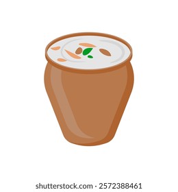 Lassi, Indian Symbol Vector Illustration