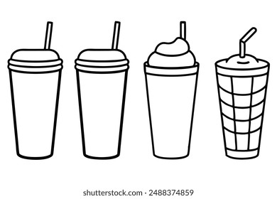 Lassi Line Art Hand Drawing Traditional Drink Artwork Design