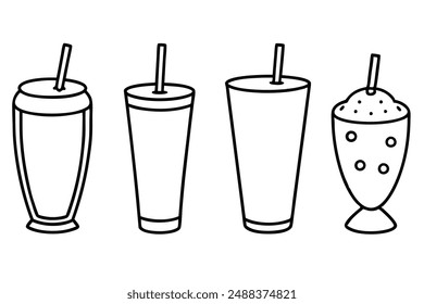 Lassi Line Art Indian Cuisine Hand Drawn Drink Illustration Design