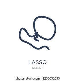 Lasso icon. Trendy flat vector Lasso icon on white background from Desert collection, vector illustration can be use for web and mobile, eps10