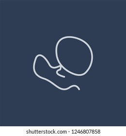 Lasso icon. Trendy flat vector Lasso icon on dark blue background from Desert  collection