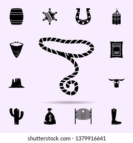 lasso icon. wild west material icons universal set for web and mobile