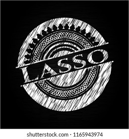 Lasso on blackboard