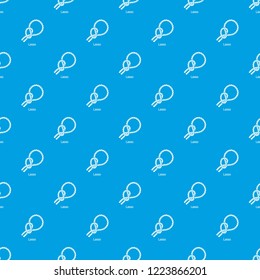 Lasso pattern vector seamless blue repeat for any use