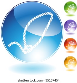 lasso rope icon crystal