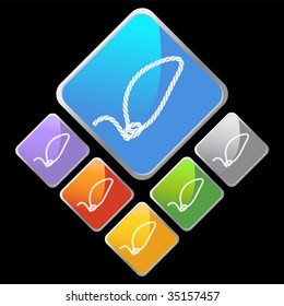 lasso rope icon diamond